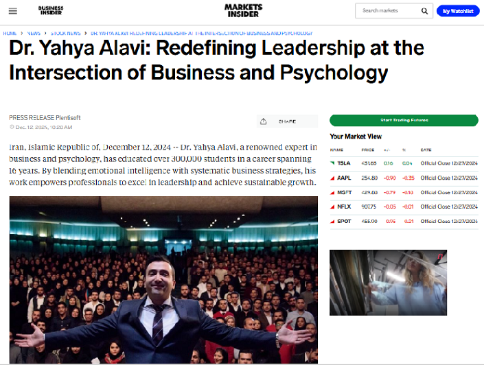 مقاله دکتر علوی در وبسایت Business Insider
